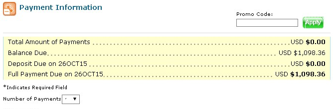 11. Payment Information
