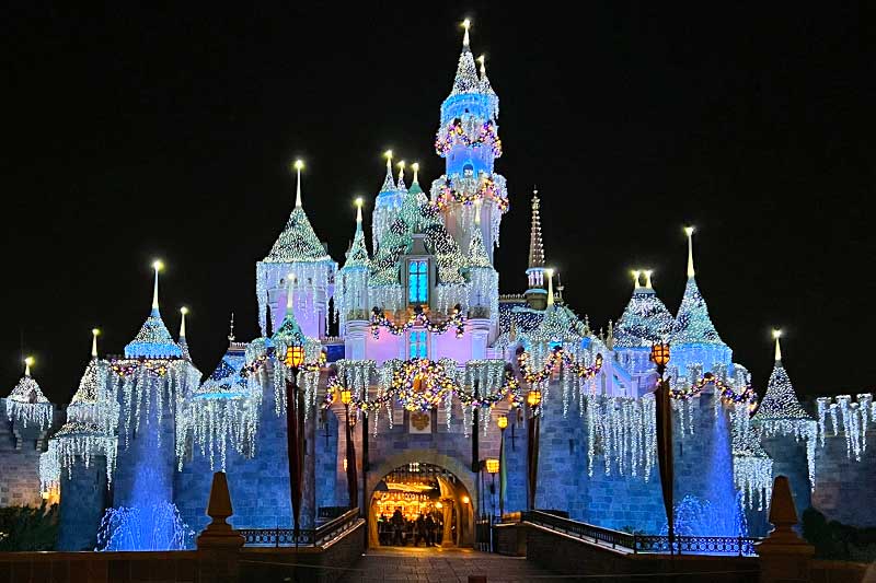 Disneyland Christmas 2024 - Castle in Winter