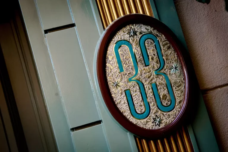 Disneyland Club 33 sign