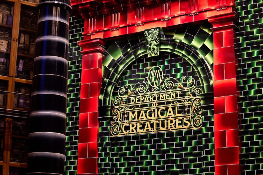 Harry Potter and the Battle at the Ministry - Department of Magical Creatures sign