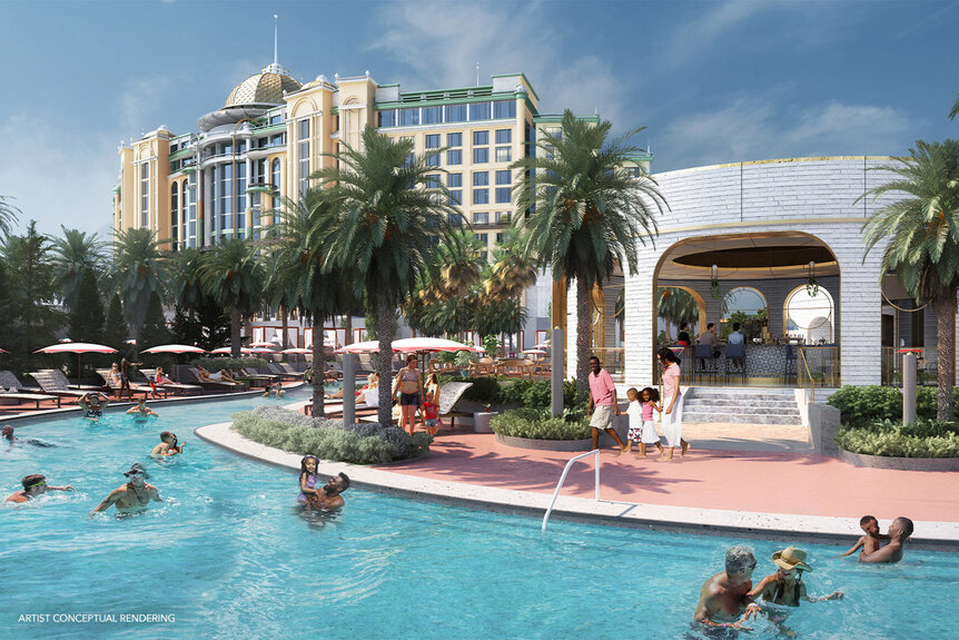 Universal Helios Grand Hotel, a Loews Hotel - People swimming in hotel pool