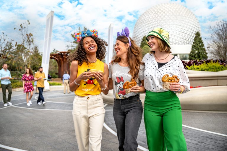 Women smiling with treats at Walt Disney World Resort